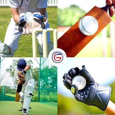 Select Leather Cricket Ball | 100% Handcrafted, 156g - 5.5oz, 4-Piece Construction | Ideal for T20, Net Practice, Training etc.