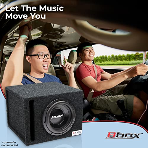 Bbox Pro-Tuned 10” Single Vented Subwoofer Carpeted Enclosure - Subwoofer Box Improves Audio Quality, Sound & Bass #TOP1