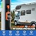 Nilight 15 to 30 Amp RV Surge Protector Power Adapter 2100 Joules Voltage Monitor 5-15P to TT-30R Converter 125V/1875W Waterproof Circuit Analyzer with Extension Cord for Camper Travel Trailer