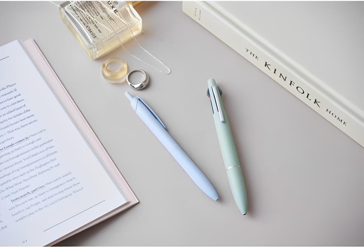 Uni Jetstream Single Ballpoint Pen, Equipped with 0.5mm Lite Touch Ink (Blue), Blue Body, SXNLS05.33, Set of 10