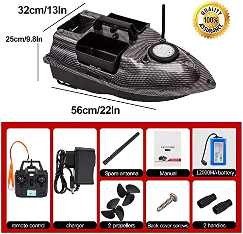 Bait boat de pêche télécommandé 500m avec bac d'amorçage de 2kg