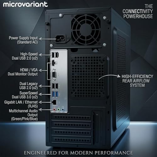 Image of Onyx ITX Desktop PC | Core i7-7Th Gen | 8GB RAM | 512GB SSD | 5G WiFi + BT Dongle | HD Graphics | USB 3.0 /HDMI Port | Pre-Installed Windows 11 Pro + Office 21 | 2 Year Warranty