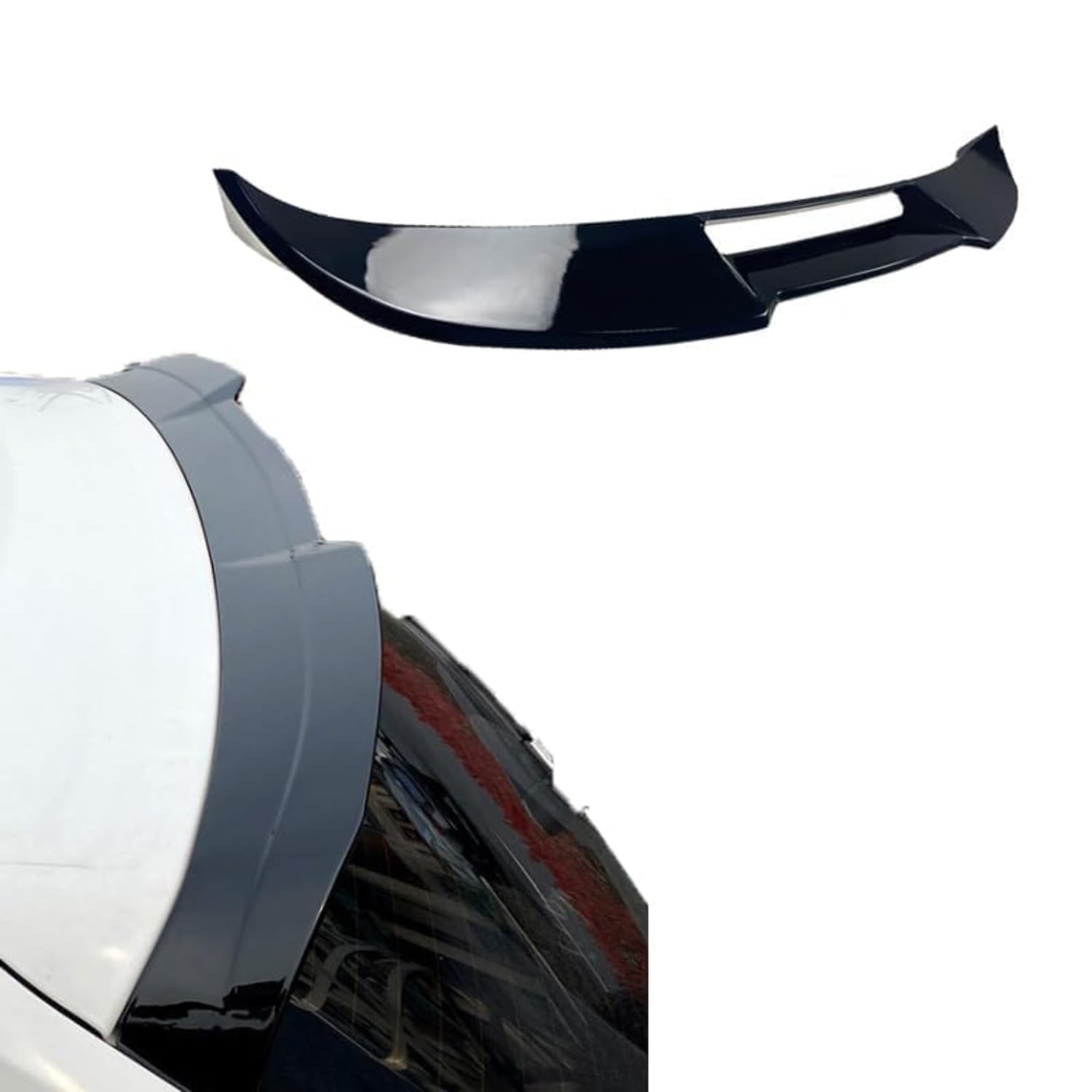 LzDQF Car Rear Spoiler for VW Polo MK6 Polo 2019+ Car Trunk Spoiler Lip Wing Car Roof Spoilers Car Styling Accessories.