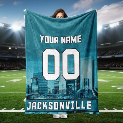 4FunGift Blanket for JJ, Fans Gifts for JJ, Football Stuff for Women, Football Gifts for Men, 60