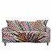 FANSU Stretch Sofabezug 3/2/4/1 Sitzer Antirutsch Sofaüberwürfe mit Armlehnen, Mode Leopardenmuster Ecksofa L Form Sofa/Couchbezug/Sesselbezug für Wohnzimmer Wohnkultur (Bunter Leopard,2 Sitzer)