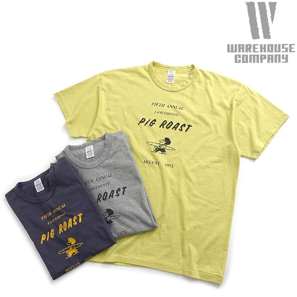 Amazon | [ウエアハウス] 4064 セコハン 半袖 Tシャツ PIG ROAST