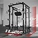 RitFit Buffalo Smith Machine, Power cage with LAT-Pull Down System & Cable Crossover System, All-in-One Squat Rack for Home Gym, Power Rack