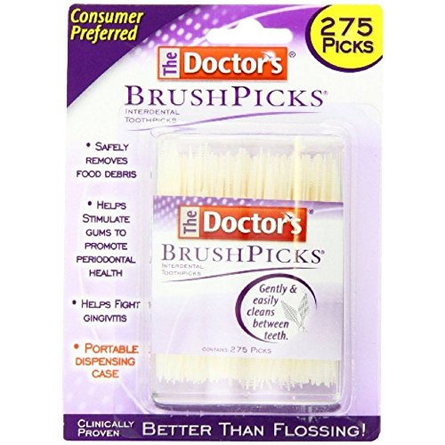 The Doctor's Brushpicks 275 Each - 4 Pack = 1100 Brushpicks Improvement in Your Oral Health.