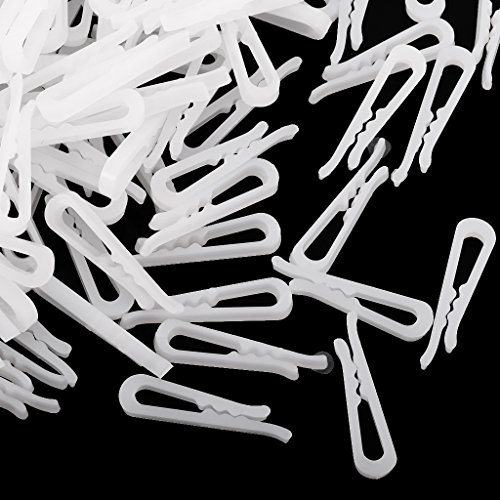 200x clipes de plástico com para camisa social embalagem de vestuário