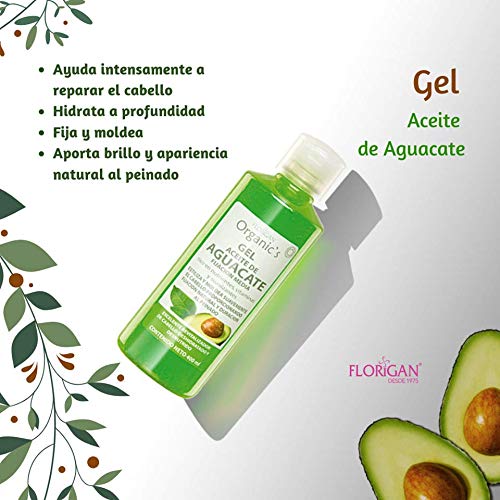 Miniatura 6 de Florigan Gel hidratante para el cabello de aguacate 16.9fl oz.