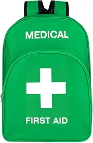 PAXLAMB Sacos de primeiros socorros mochila vazia para kits de primeiros socorros pacote de emergência acampamento ciclismo viagem carro, Verde, Large, Esportivo