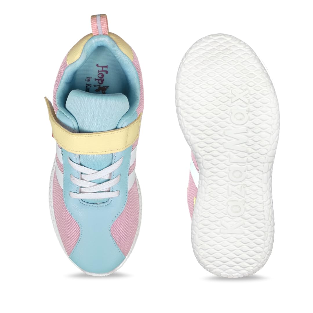 KazarMax Hopits Pastel Color Block Casual |Running |Walking Shoes for Kids Girls -13 Kids UK Multicolor 3