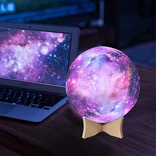 Lámpara de mesa luna LED 16 colores con control remoto miniatura 4