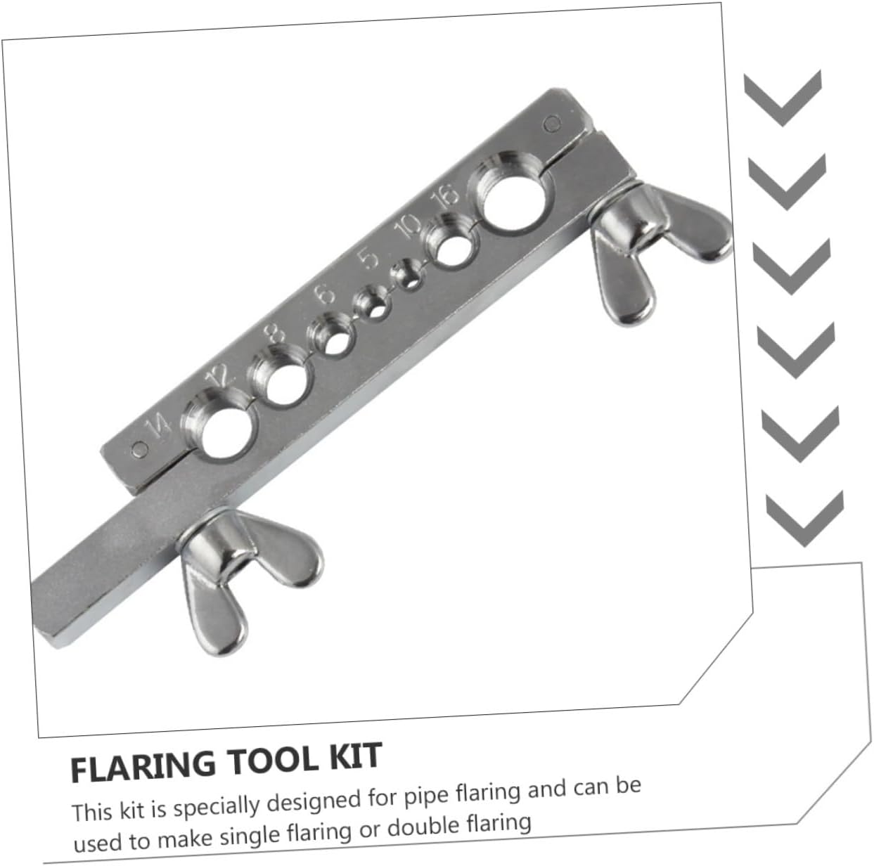 Double Flaring Tool Set with Tube Expander and Mini Cutter, 7-Hole Flare Kit for Automotive Brake Lines and Air Conditioner Tubing, Manual Copper Tube Expander for Car Repair
