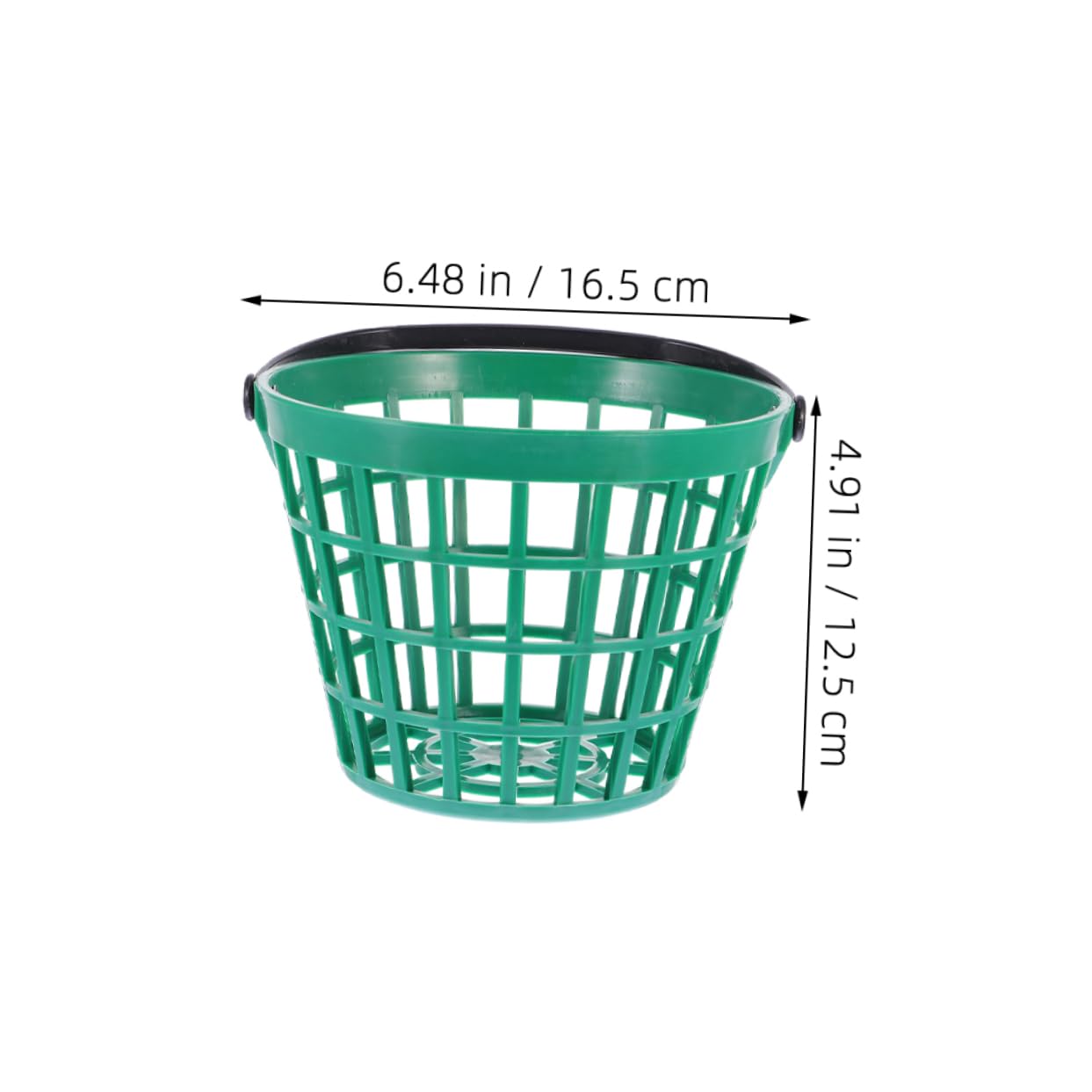 Levemolo Golf Ball Storage Container Sturdy Plastic Ball Basket Multi-use for Outdoor Sports