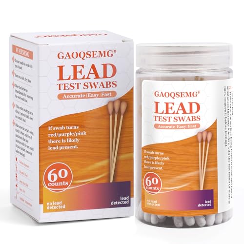 Lead Testing Kits Swabs,60 Counts Home Lead Test Swabs for Dishes...