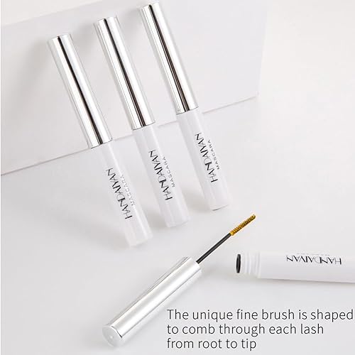 Miniatura 6 de Rímel blanco, máscara de pestañas de color impermeable, maquillaje de ojos de secado rápido, pestañas de ojos que se rizan y alargan las pestañas