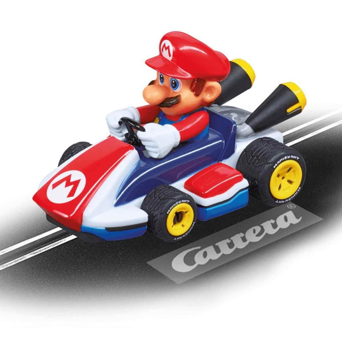 Carrera First Nintendo Mario Kart 20063024 Rennbahn für Kinder ab 3 Jahren - Mario Vs. peach