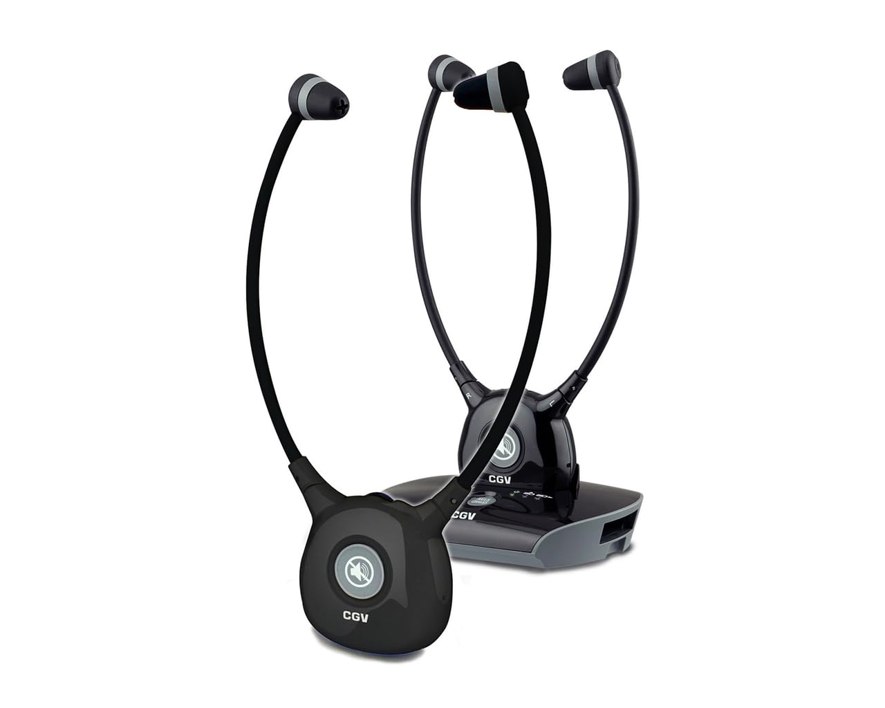 CGV Hel Dolfin Duo Casque TV Stéthoscopique Noir