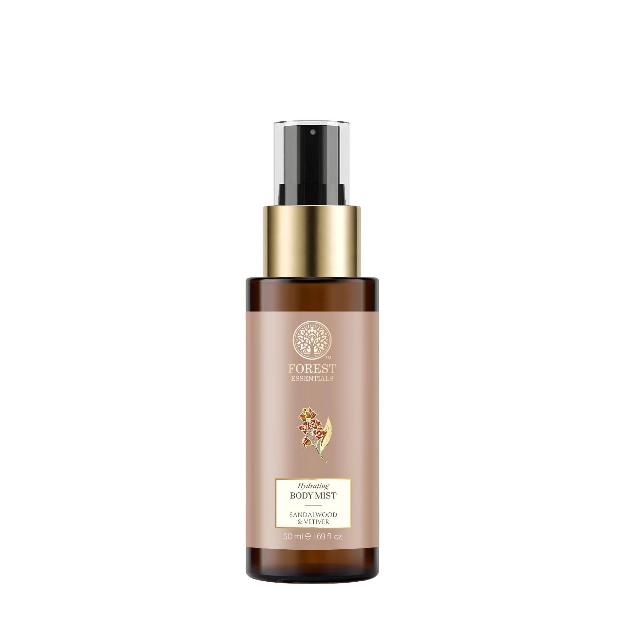 Forest Essentials Fragrant Body Mist Sandalwood & Vetiver | Aloe Vera juice infused Perfume Spray to keep Skin Scented & Hydrated Through the Day-image-42