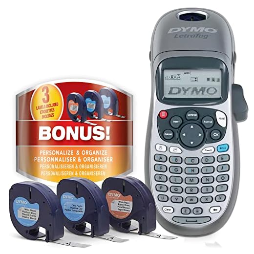 Rotulador Eletronico DYMO Letratag 100H - Combo c/3 fitas