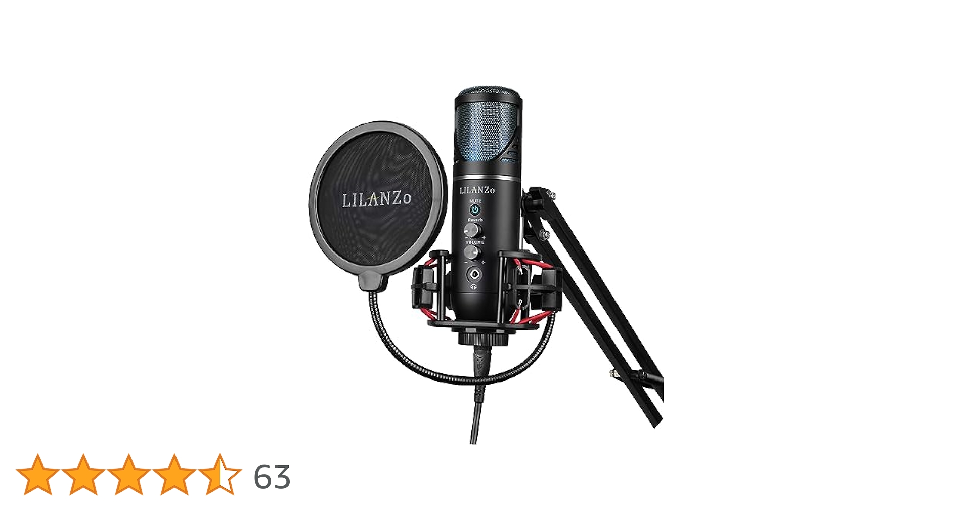 Amazon.co.jp: LILANZo コンデンサーマイク USBマイク 単一指向