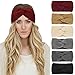 Produktbild DRESHOW 6 Stück Stirnband Damen Winter Häkeln Stirnbänder Gestrickt Stirnband Kopfband Haarband Elastische Haarreife Ohr Wärmer