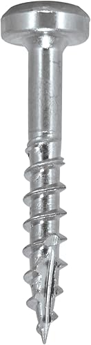 Vista 22 de Trend Tornillos de bolsillo para maderas duras, 1 1/4 pulgadas de largo, paquete de 500, tornillos de accionamiento cuadrados roscados finos