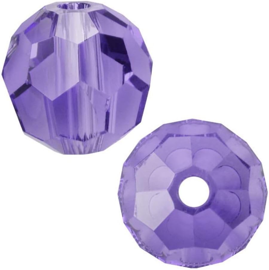200pcs 6mm Adabele Austrian Round Crystal Beads Tanzanite Compatible with 5000 Swarovski Crystals Preciosa SS2R-626