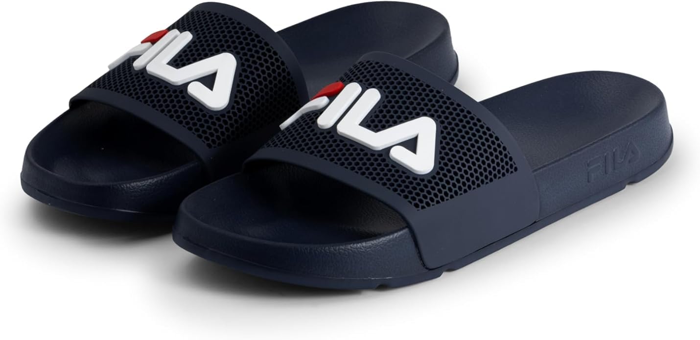 FILA Men's Morro Bay SpiroSlide Sandal, Fila Navy, 9 UK