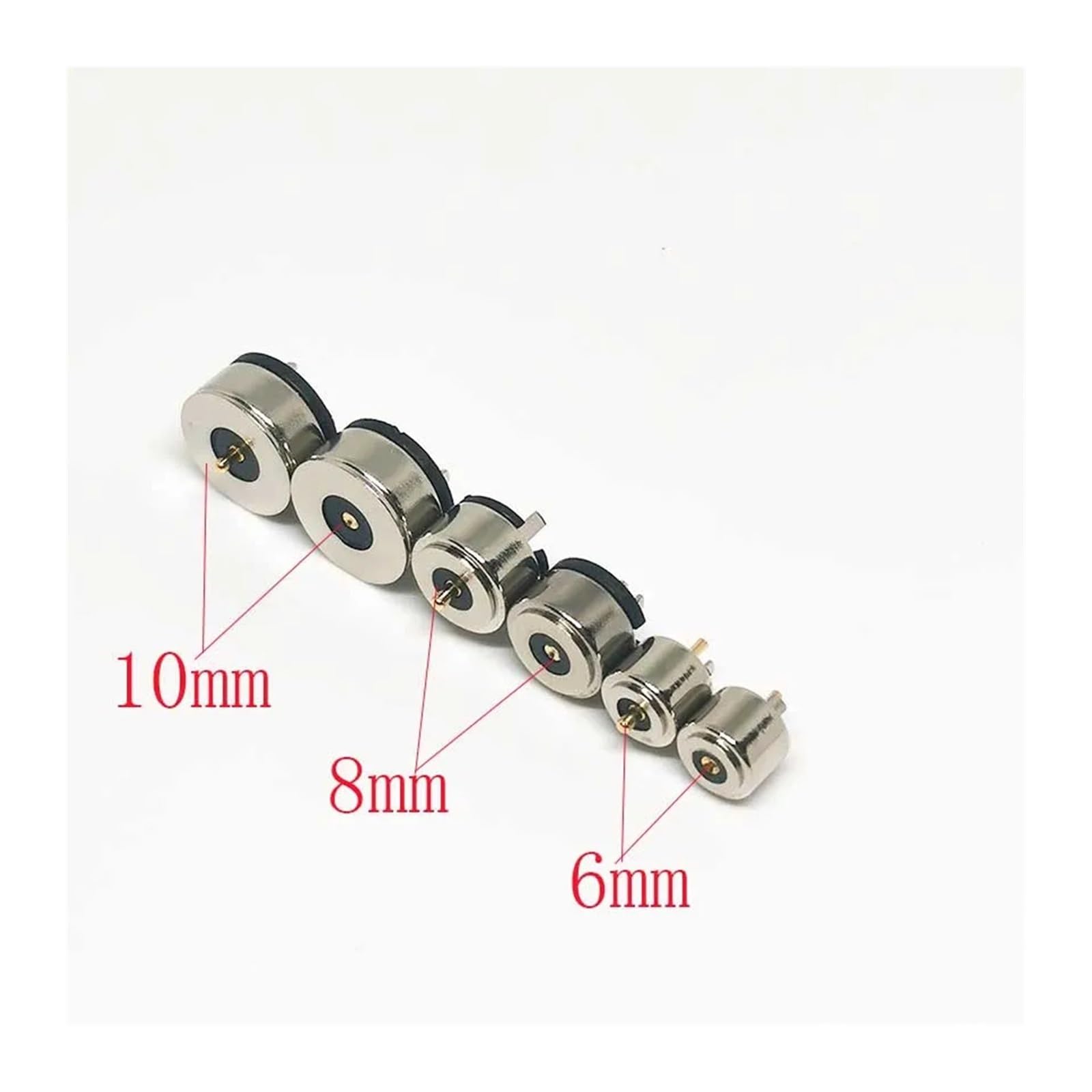 3set Magnet Stecker 2A-10A Hohe Strom Starke Magnetische LED Licht Steckdose Magnetische DC Smart Wasser Tasse Lade stecker(10mm,3set)