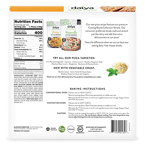Daiya, Frozen, Dairy Free Cheeze Lover's Gluten Free Vegan Pizza, 15.7 Ounce #TOP2