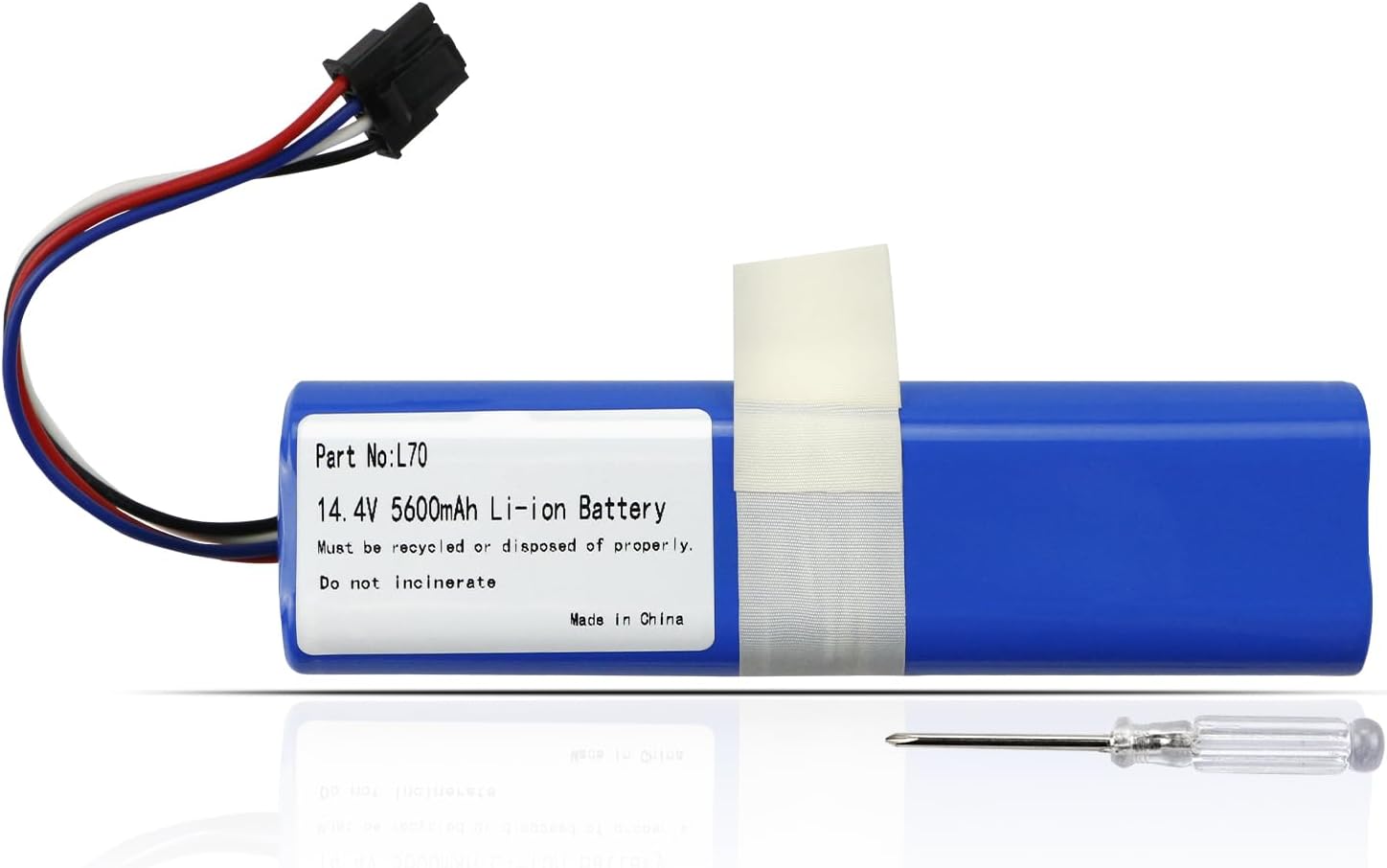 ZTHY New Vacuum Battery Replacement for Eufy RoboVac L70 Hybrid L10 T2190 T2190G21 Eufy 360 S9 Eufy 360 X90 Eufy 360 X95 Robot Series INR18650M26-4S2P Vacuum Cleaner 14.4V 5600mAh