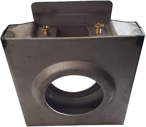 Miniatura 2 de Solo agujero soldable acero Lockbox 1 pulgada de grosor, estándar 2-38 backset, sin pintar