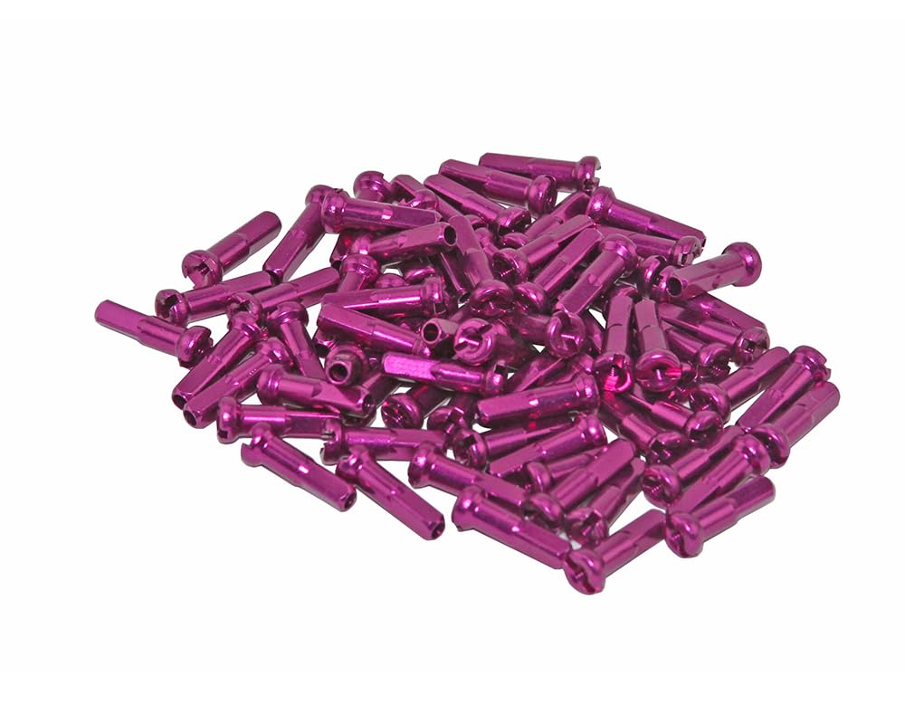 Lowrider Bike Alloy Spokes Nipples/16mm 14g Purple Pack of 72.