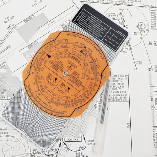 Plotter de aviación ABS transparente con rotación 360° miniatura 7
