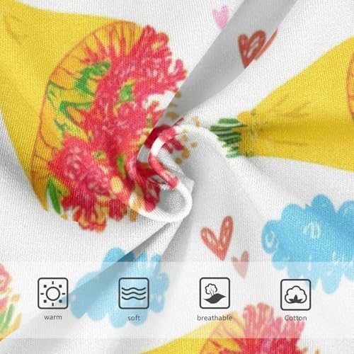 Toddler Underwear Custom 2t Cotton Panties for Girl Funny Briefs Girls Undies Bouquets Red Flowers3