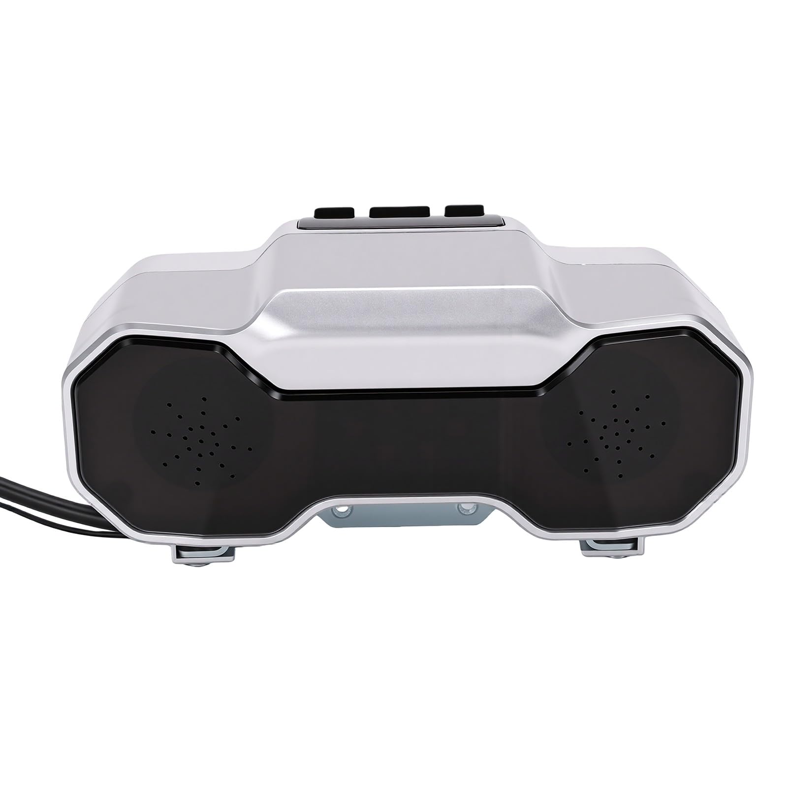 POENVFPO Motocyklowy Głośnik Bluetooth, Wodoodporny Subwoofer z Odtwarzaniem MP3 USB na kierownicę