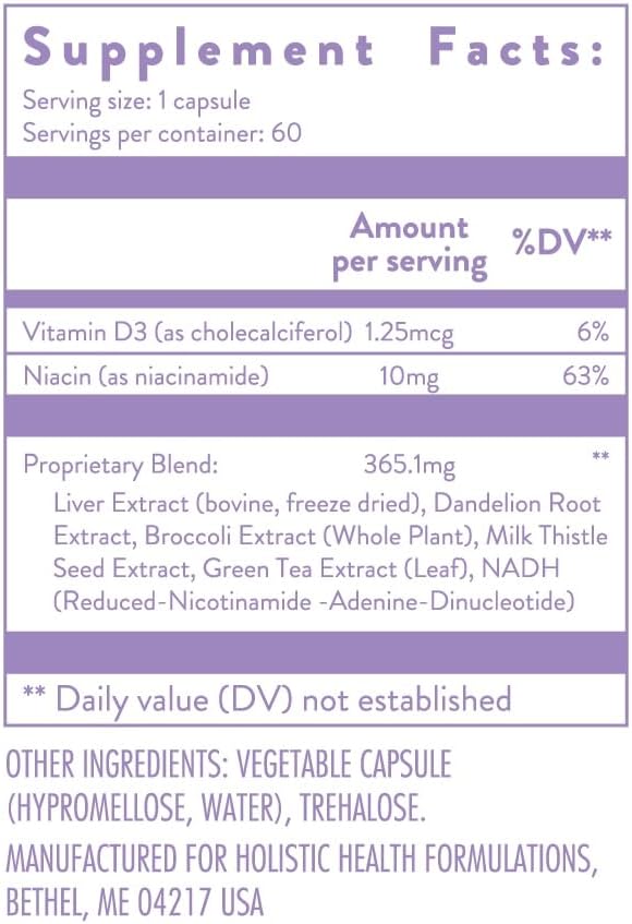 Liver Well MTHFR A1298C+ Support 60 Capsules
