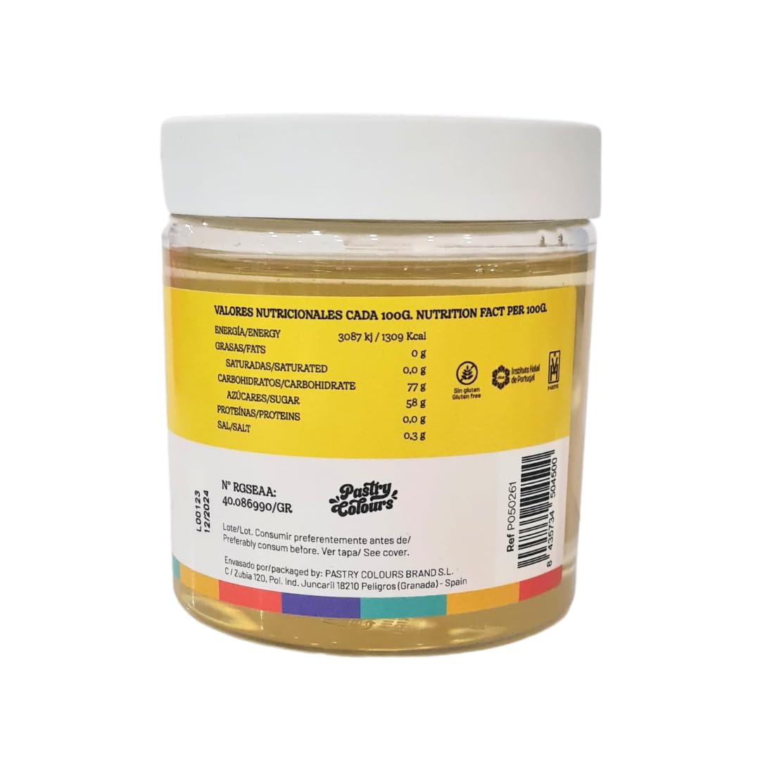 PASTRY COLOURS, Corn Syrup, Sirop de Maïs pour Pâtisserie, Parfait pour Sucrer Gâteaux, Discuits et Glaces, 300 Grammes