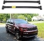 Snailfly Black Crossbars Fit for 2011-2021 Jeep Grand Cherokee Cross Bars Roof Rack Luggage Holder Aluminum Alloy with S-Steel Clamps