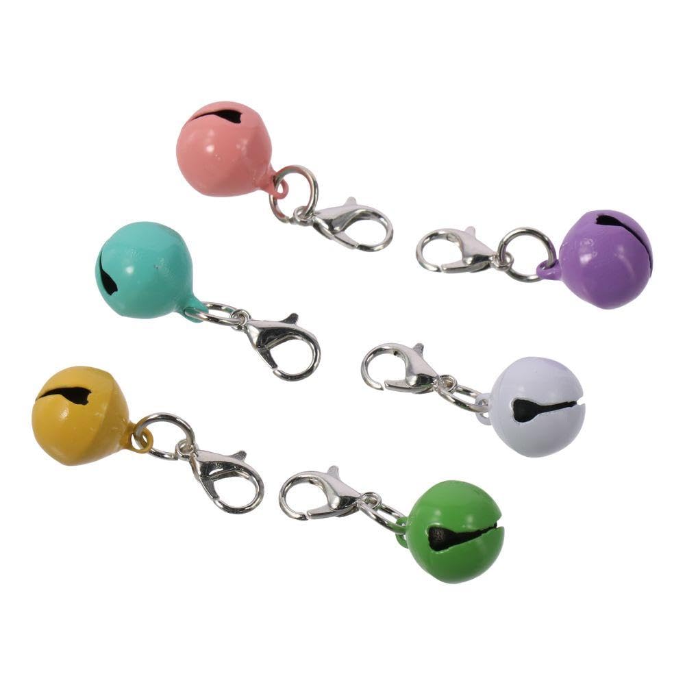 WUZIA 20Pcs Metal Cat Dog Bells Charm Pet Pendant Colorful Decoration for Festival Party DIY Crafts - Image 3