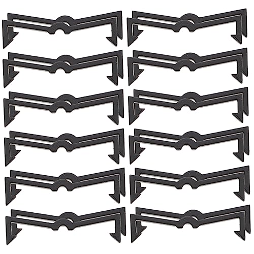 KICHOUSE Pegboard Hooks Lock 50 Pack Retainer Clips for Pegboard Fast Installation Plastic