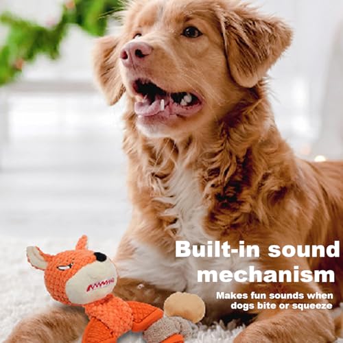 Jouets à couiner pour chiots avec corde d'éveil dentition