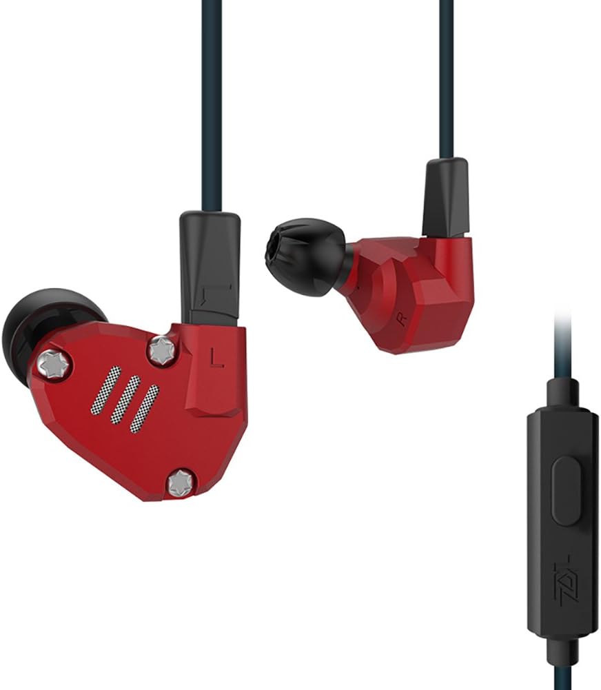 Quad Driver Headphones,ERJIGO KZ ZS6 High Fidelity Extra