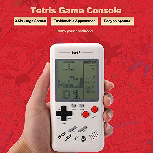 KKmoon RS-99 Classic Game Console Tetris Game Block Game Puzzle Games Máquina de jogos portátil para