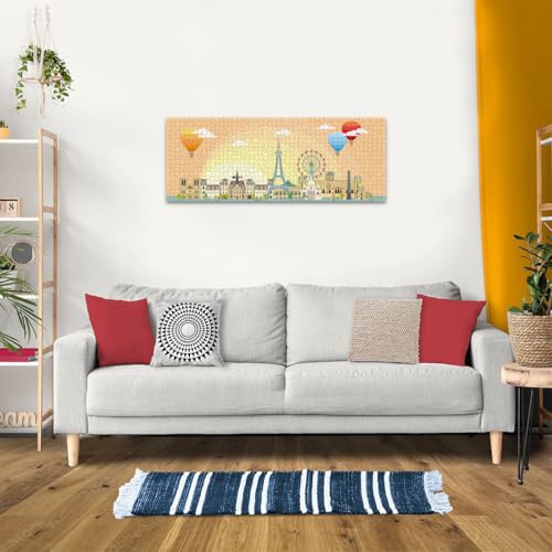 Puzzle 1000 pièces panoramique : Une journée à Paris Ravensburger France - vue 6