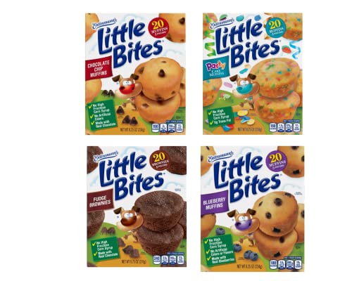 Entenmann’s Little Bites Mini Muffins Variety Pack | 4 pack (20 pouches total)