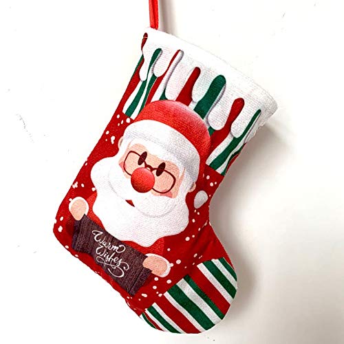DieffematicSDW Decoracion Navidad Calcetines del muñeco de Nieve, árboles de Navidad decoración con Dibujos Calcetines de Navidad, Bolsa de Regalo.