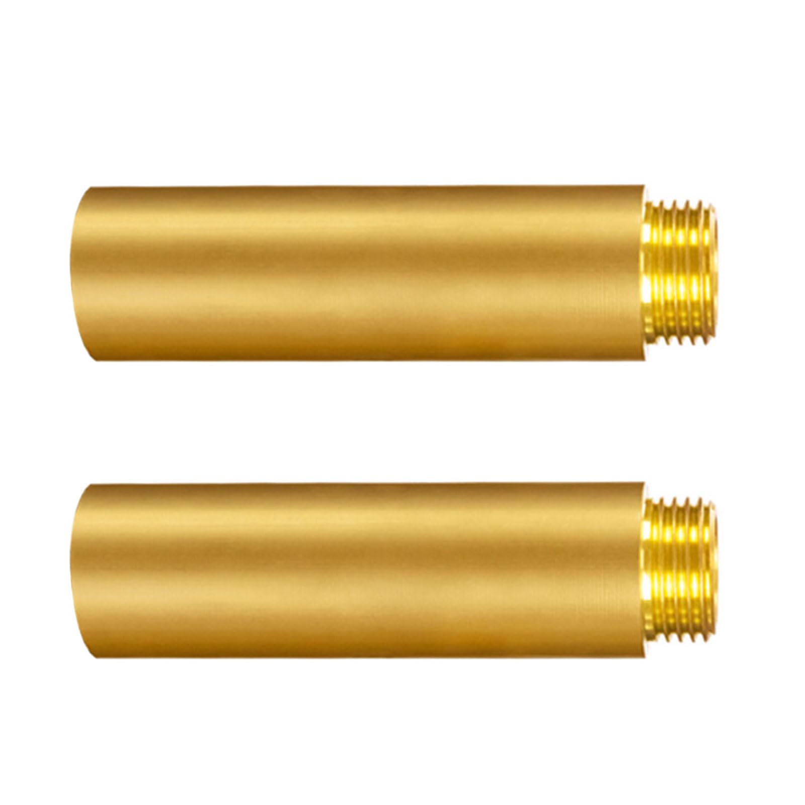 Hgenahgtf 80Mm 2Pcs Brass 1 / 2Inch Water Extension Pressure Resistant Connector Brass 1 / 2Inch Plumbing Extension Set For Various Pipe In Heating Systems Connector
